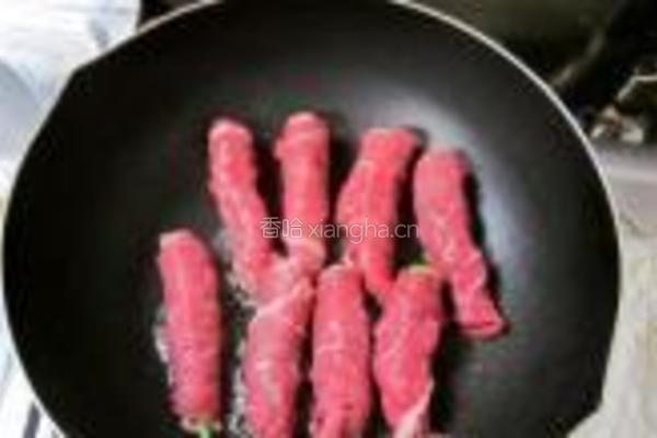 秋葵牛肉卷的做法图解8