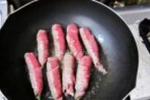 秋葵牛肉卷的做法图解9