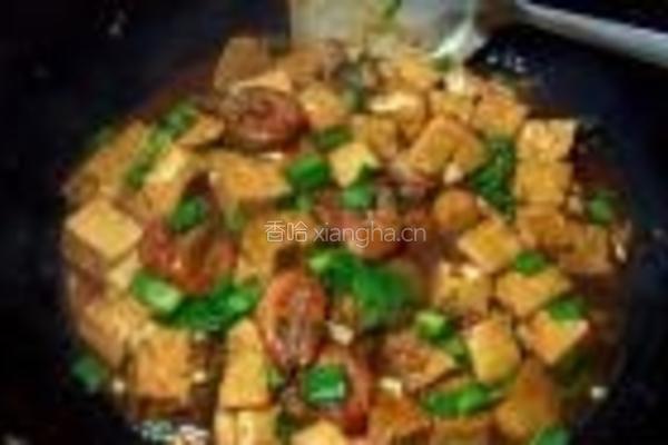 鲜虾大蒜烧豆腐的做法图解13