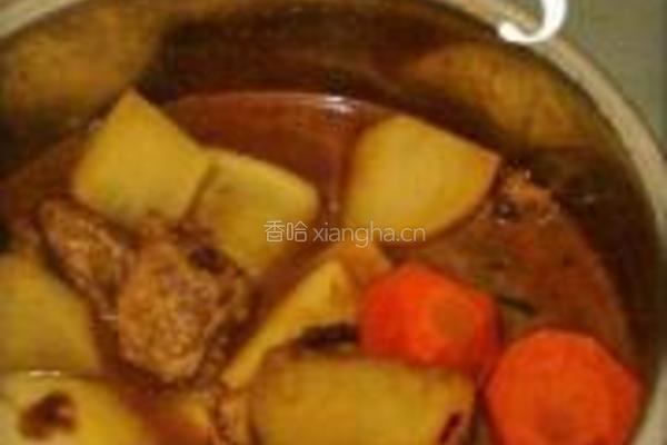 萝卜烧牛肉的做法图解3