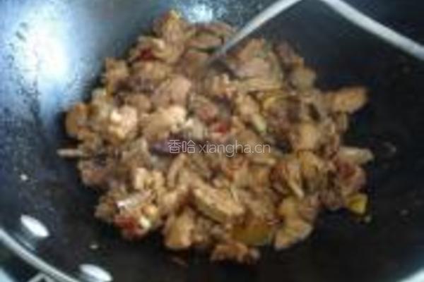 酸豆角烧鸭的做法图解9