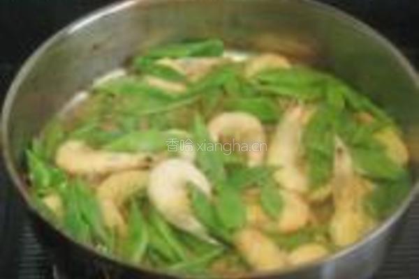 长扁豆炒白条虾的做法图解5