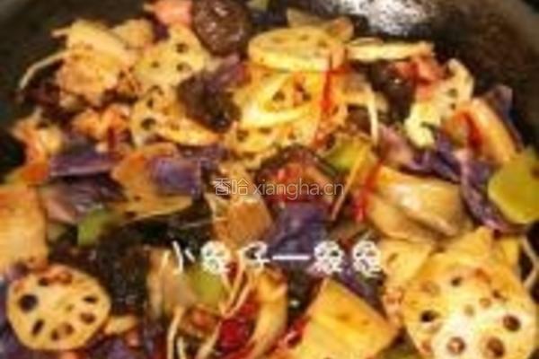 榨菜虾丸麻辣香锅的做法图解12