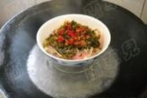 雪菜蒸鱼豆腐的做法图解10