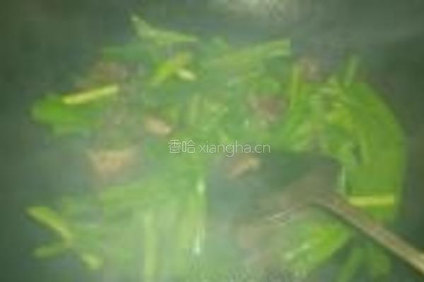 猪心炒大蒜的做法图解6