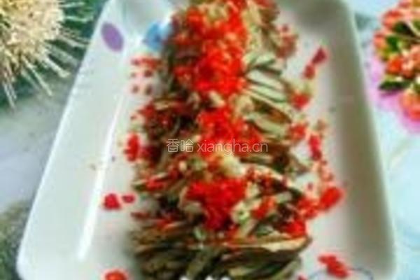 凉拌卤味豆腐丝的做法图解3