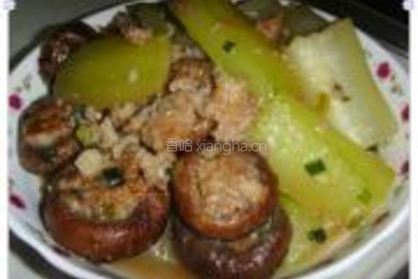 节瓜花菇焖肉饼的做法图解17