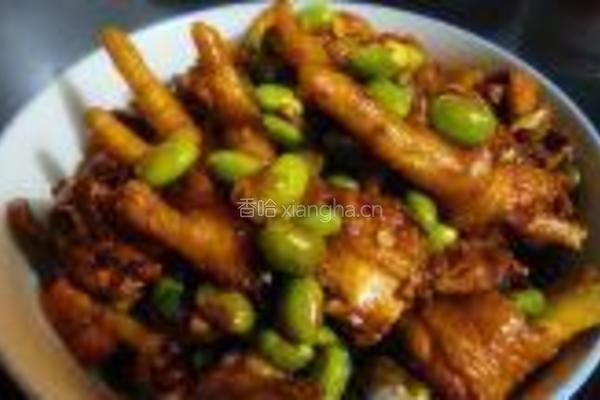 毛豆焖三黄鸡的做法图解12