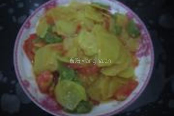 土豆辣椒西红柿的做法图解4