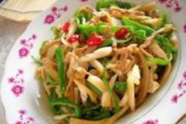 酸辣青椒肉丝的做法图解10