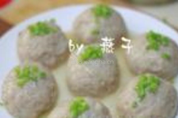清蒸狮子头的做法图解7