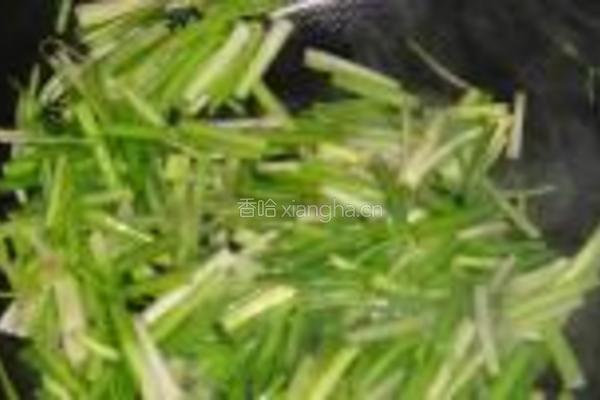 水芹炒香干的做法图解5