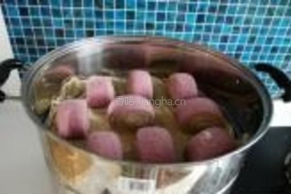 紫薯绿茶双色馒头的做法图解23