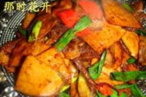香干回锅肉的做法图解6