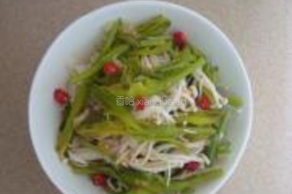 鲜黄花拌金针菇的做法图解7
