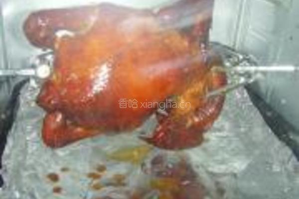 熏烤三黄鸡的做法图解10