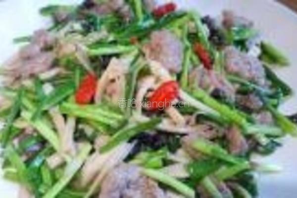 蒜苗牛肉的做法图解8