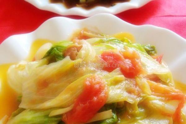 西红柿炒生菜