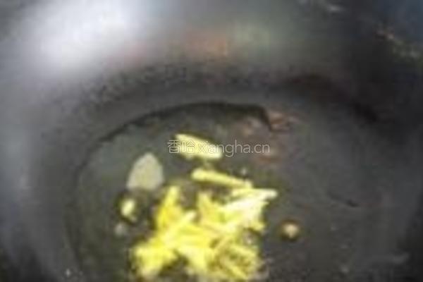 青扁豆炒腊肉的做法图解2