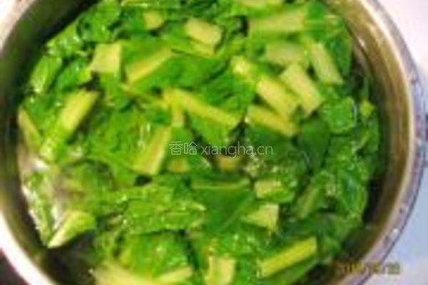 小白菜豆饼白蛤汤的做法图解3