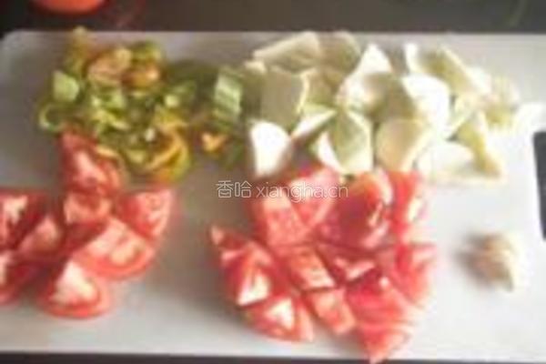 辣炒番茄西葫芦的做法图解3