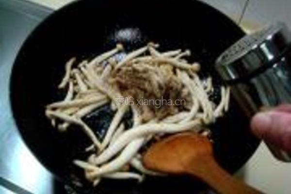 干煸蘑菇的做法图解4