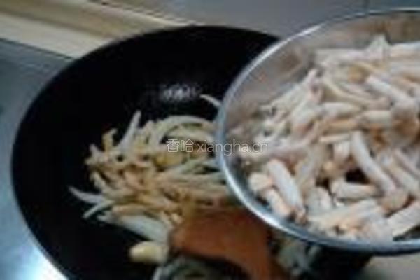 菌菇炒牛肚的做法图解9
