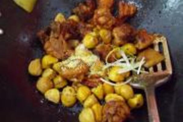 家常板栗烧鸡腿的做法图解4