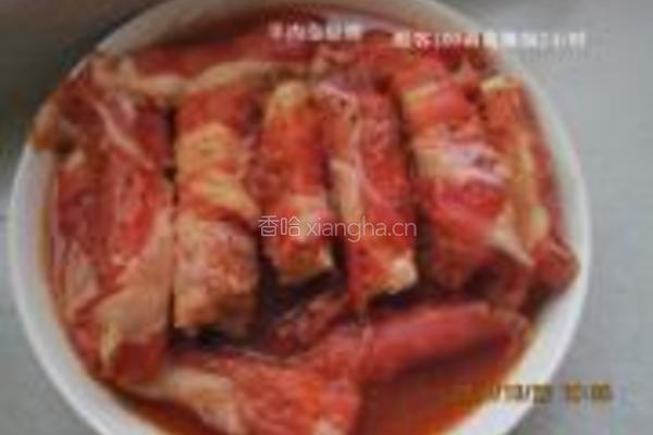 豆腐羊肉卷的做法图解2