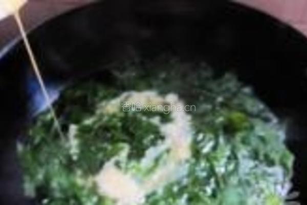 菊花脑银鱼蛋汤的做法图解4