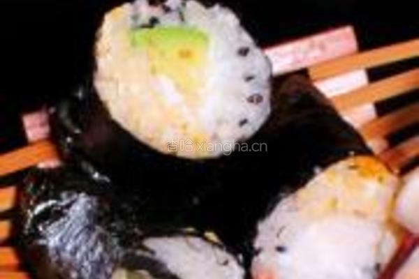 双色绝味海苔饭团的做法图解17