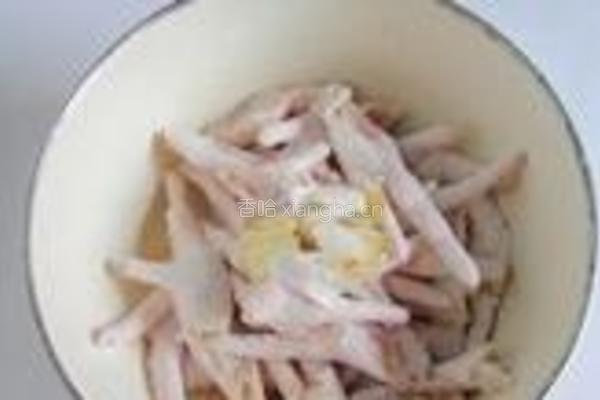 粉蒸鸡爪的做法图解4