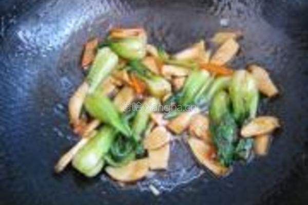 蚝油青菜蘑菇的做法图解13