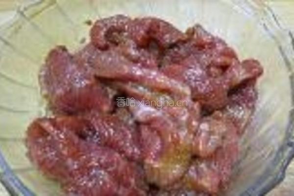 黑豆芽炒牛肉的做法图解2