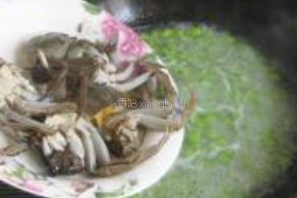 河蟹毛豆汤的做法图解6