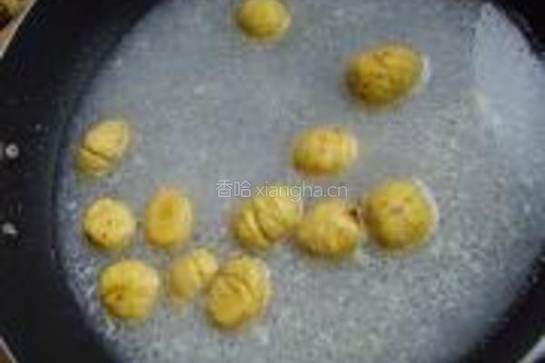 丝瓜烧栗子的做法图解6