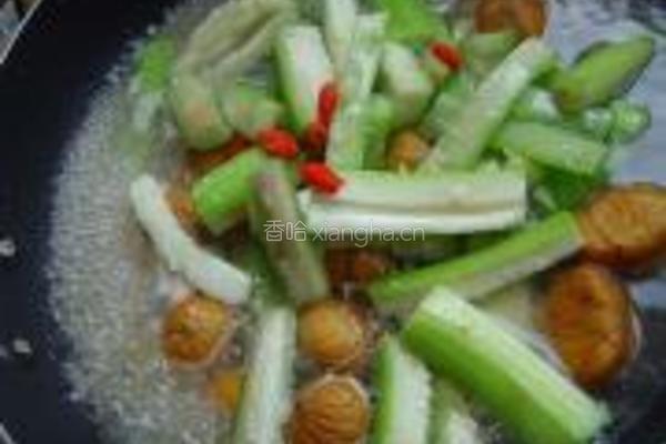 丝瓜烧栗子的做法图解7