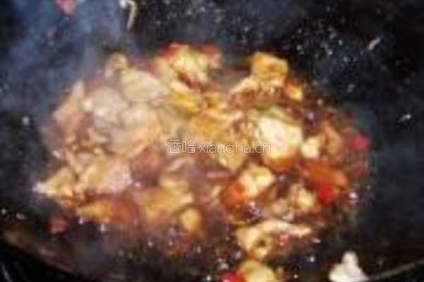 血豆腐肉片炒青蒜的做法图解7