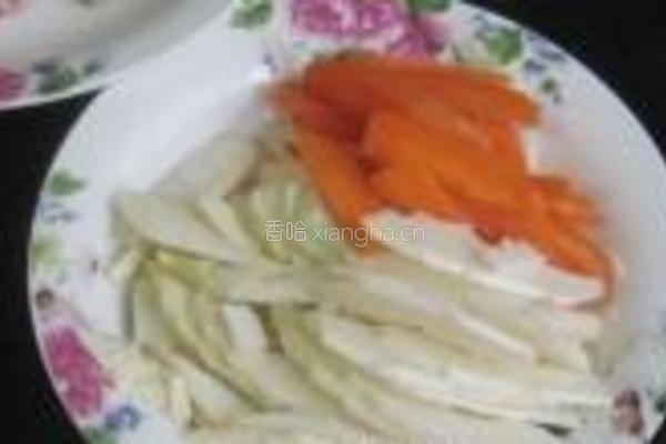 春笋炒肉片的做法图解3
