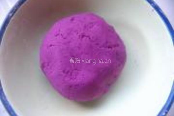 紫薯糯米豆沙饼的做法图解5