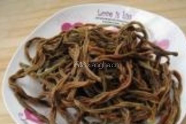 干豆角烧鸡肉的做法图解2