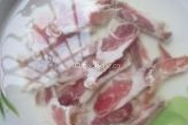 清炒咸肉春笋的做法图解2