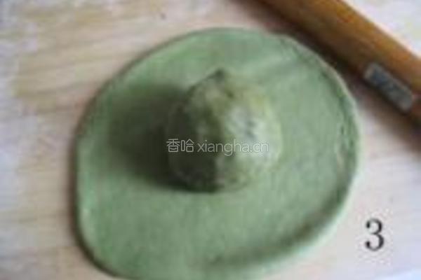 抹茶螺旋酥的做法图解3