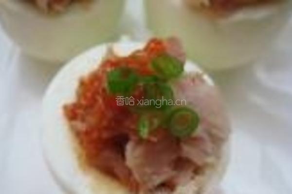 韩式金枪鱼镶蛋盅的做法图解5