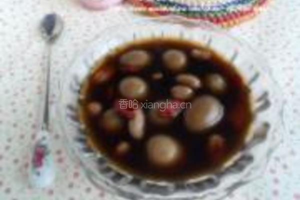 花生黑芝麻煮鹌鹑蛋的做法图解9