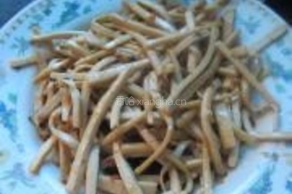 瘦肉豆腐丝的做法图解3