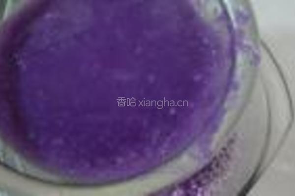 紫糯米丸子的做法图解2