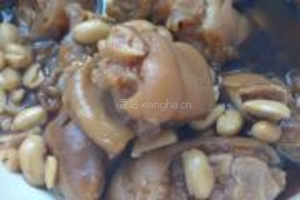 花生黄豆炖猪蹄的做法图解6