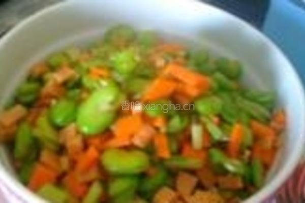 香炒蚕豆的做法图解4