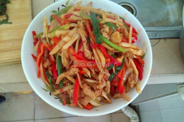 子姜红椒肉丝